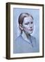 Portrait of Alice Fry Aged 10, 2008-James Gillick-Framed Giclee Print