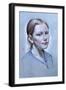 Portrait of Alice Fry Aged 10, 2008-James Gillick-Framed Giclee Print
