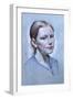 Portrait of Alice Fry Aged 10, 2008-James Gillick-Framed Giclee Print