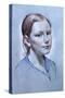 Portrait of Alice Fry Aged 10, 2008-James Gillick-Stretched Canvas