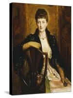 Portrait of Alice Sophia Caroline Wortley, Following Her Marriage in 1886 to Charles Stuart Wortley-John Everett Millais-Stretched Canvas