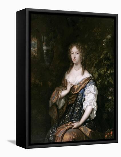 Portrait of Alida De Lange, Wife of Johan Rammelman, Ca. 1679-Caspar Netscher-Framed Stretched Canvas