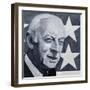 Portrait of Alistair Cooke, illustration for 'The Listener', 1970s-Barry Fantoni-Framed Giclee Print