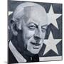 Portrait of Alistair Cooke, illustration for 'The Listener', 1970s-Barry Fantoni-Mounted Giclee Print