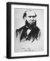 Portrait of Allan Pinkerton, founder of Pinkerton's National Detective Agency in 1850-null-Framed Giclee Print