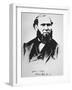 Portrait of Allan Pinkerton, founder of Pinkerton's National Detective Agency in 1850-null-Framed Giclee Print