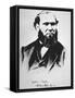 Portrait of Allan Pinkerton, founder of Pinkerton's National Detective Agency in 1850-null-Framed Stretched Canvas