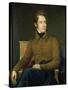 Portrait of Alphonse De Lamartine (1790-1869), 1831-Francois Gerard-Stretched Canvas