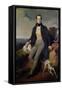 Portrait of Alphonse de Lamartine 1830-Henri Decaisne-Framed Stretched Canvas