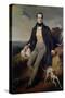 Portrait of Alphonse de Lamartine 1830-Henri Decaisne-Stretched Canvas