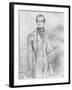 Portrait of Alphonse De Lamartine, 1844-Theodore Chasseriau-Framed Giclee Print