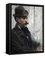 Portrait of Alphonse Maureau, C.1880-Edouard Manet-Framed Stretched Canvas