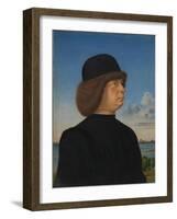 Portrait of Alvise Contarini, c.1485-95-Jacometto Veneziano-Framed Giclee Print