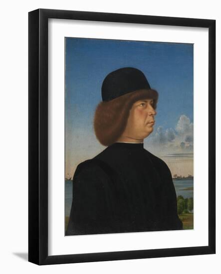 Portrait of Alvise Contarini, c.1485-95-Jacometto Veneziano-Framed Giclee Print