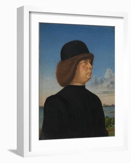 Portrait of Alvise Contarini, c.1485-95-Jacometto Veneziano-Framed Giclee Print