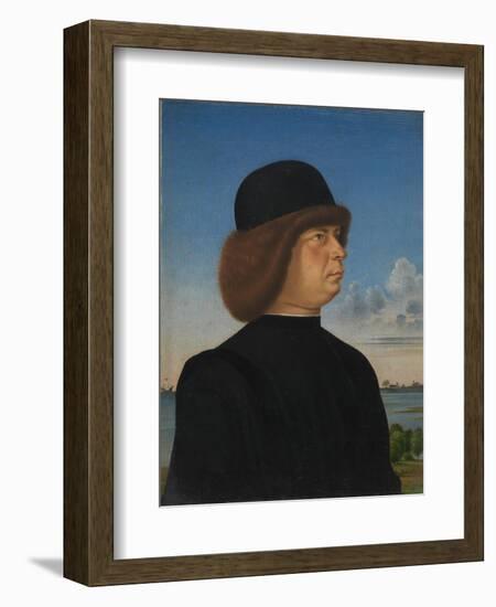 Portrait of Alvise Contarini, c.1485-95-Jacometto Veneziano-Framed Giclee Print