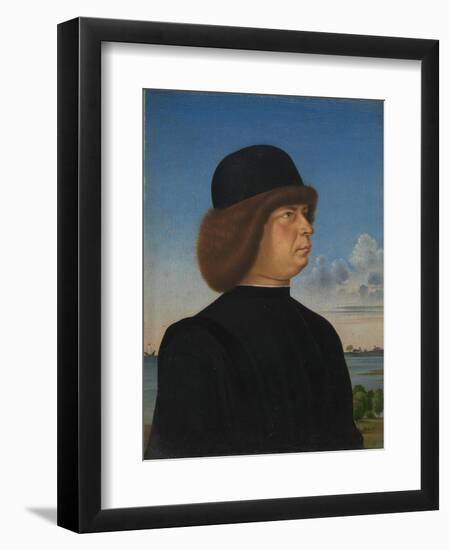 Portrait of Alvise Contarini, c.1485-95-Jacometto Veneziano-Framed Giclee Print