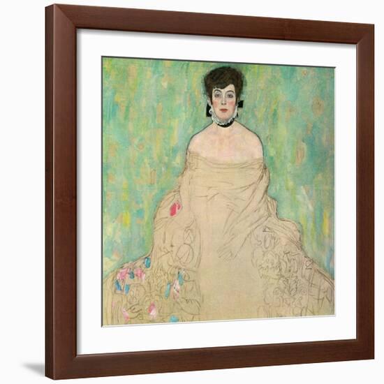 Portrait of Amalie Zuckerkandl, 1917-1918-Gustav Klimt-Framed Art Print