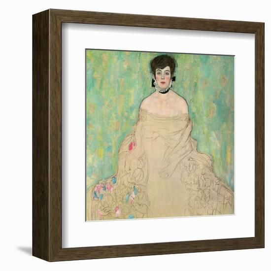 Portrait of Amalie Zuckerkandl, 1917-1918-Gustav Klimt-Framed Art Print