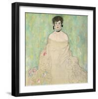 Portrait of Amalie Zuckerkandl (unfinished), 1917-1918-Gustav Klimt-Framed Art Print