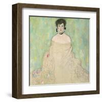 Portrait of Amalie Zuckerkandl (unfinished),, c.1917-1918-Gustav Klimt-Framed Art Print