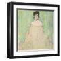 Portrait of Amalie Zuckerkandl (unfinished),, c.1917-1918-Gustav Klimt-Framed Art Print