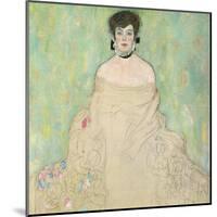 Portrait of Amalie Zuckerkandl (unfinished),, c.1917-1918-Gustav Klimt-Mounted Art Print