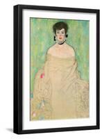 Portrait of Amalie Zuckerkandl-Gustav Klimt-Framed Art Print