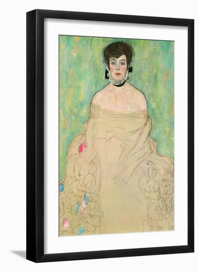 Portrait of Amalie Zuckerkandl-Gustav Klimt-Framed Art Print