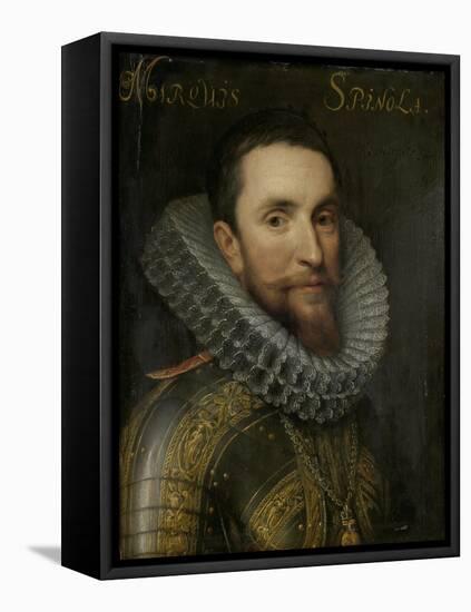 Portrait of Ambrogio Spinola, c.1609-33-Michiel Jansz. van Mierevelt-Framed Stretched Canvas