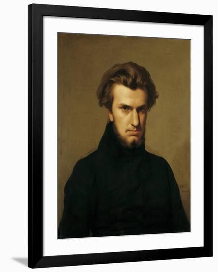 Portrait of Ambroise Thomas 1834-Hippolyte Flandrin-Framed Giclee Print