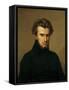 Portrait of Ambroise Thomas 1834-Hippolyte Flandrin-Framed Stretched Canvas