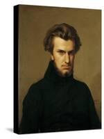 Portrait of Ambroise Thomas 1834-Hippolyte Flandrin-Stretched Canvas