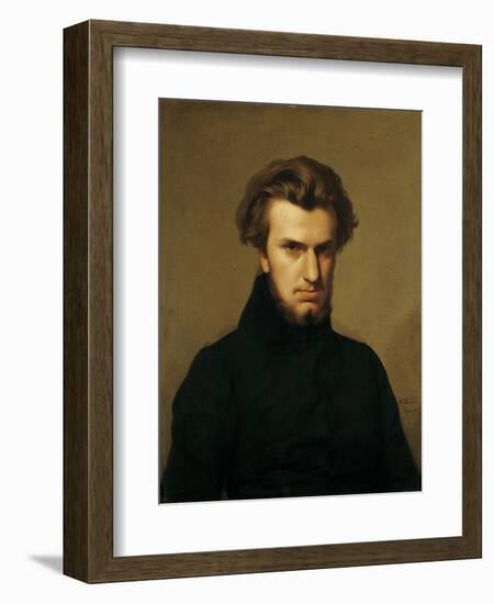 Portrait of Ambroise Thomas 1834-Hippolyte Flandrin-Framed Giclee Print