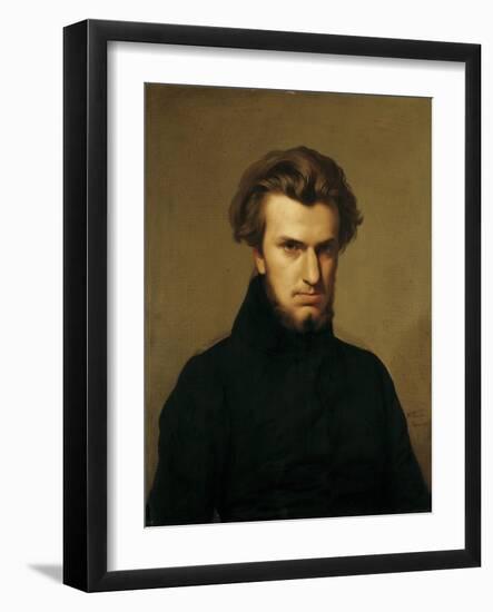 Portrait of Ambroise Thomas 1834-Hippolyte Flandrin-Framed Giclee Print