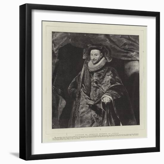 Portrait of Ambrosio, Marquis of Spinola-null-Framed Giclee Print