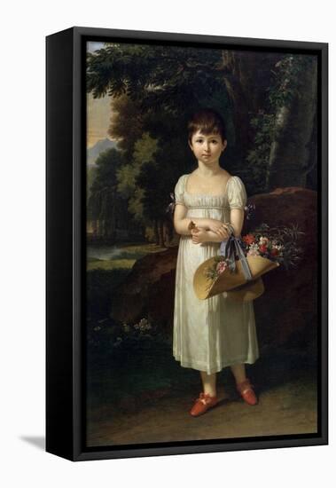 Portrait of Amelia Oginski, Late 18th or Early 19th Century-Francois-xavier Fabre-Framed Stretched Canvas