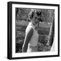 Portrait of American Actress Debbie Reynolds, 1950-Loomis Dean-Framed Photographic Print