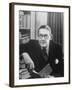 Portrait of American Born Poet and Dramatist T.S. Eliot in His Study-Alfred Eisenstaedt-Framed Premium Photographic Print