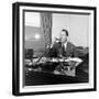 Portrait of American Businessman and Founder of Pan American Airways Juan Trippe, NY 1941-George Strock-Framed Photographic Print