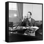 Portrait of American Businessman and Founder of Pan American Airways Juan Trippe, NY 1941-George Strock-Framed Stretched Canvas