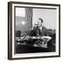 Portrait of American Businessman and Founder of Pan American Airways Juan Trippe, NY 1941-George Strock-Framed Premium Photographic Print