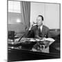Portrait of American Businessman and Founder of Pan American Airways Juan Trippe, NY 1941-George Strock-Mounted Photographic Print
