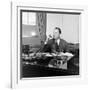 Portrait of American Businessman and Founder of Pan American Airways Juan Trippe, NY 1941-George Strock-Framed Photographic Print