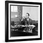 Portrait of American Businessman and Founder of Pan American Airways Juan Trippe, NY 1941-George Strock-Framed Photographic Print