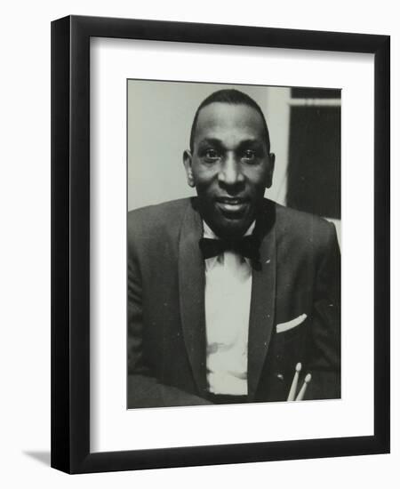 Portrait of American Drummer Cozy Cole, 1950S-Denis Williams-Framed Photographic Print