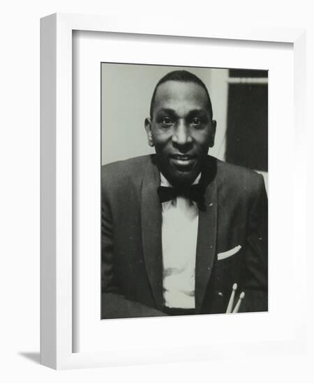 Portrait of American Drummer Cozy Cole, 1950S-Denis Williams-Framed Photographic Print