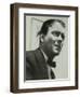 Portrait of American Guitarist an Banjo Player Eddie Condon, 1950S-Denis Williams-Framed Photographic Print