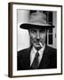 Portrait of American Physicist J. Robert Oppenheimer Wearing a Porkpie Hat and Smoking a Cigarette-Alfred Eisenstaedt-Framed Premium Photographic Print