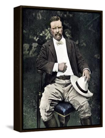 Ritratto Storico Americano Theodore Teddy Roosevelt The Man In The Arena Quote Framed 8x10